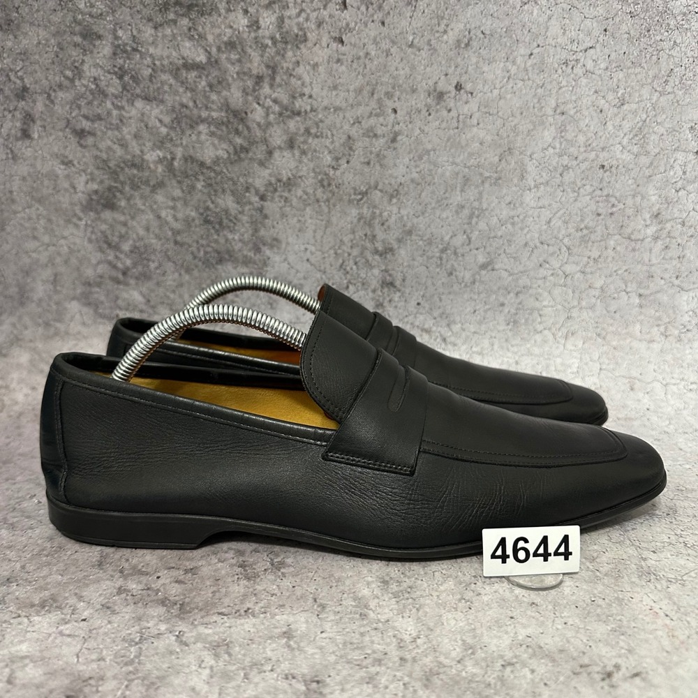 Magnanni Penny Loafers Mens 9 Black Vince 22405 Leather Dress Shoes Portugal